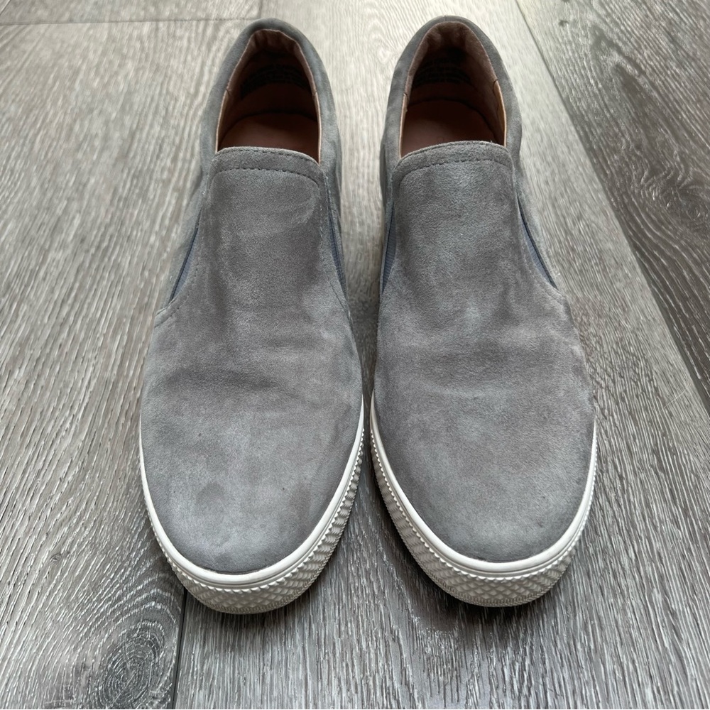 CASLON AUSTIN SUEDE SLIP ON HIDDEN WEDGE SNEAKER GREY 8 - Picture 2 of 11